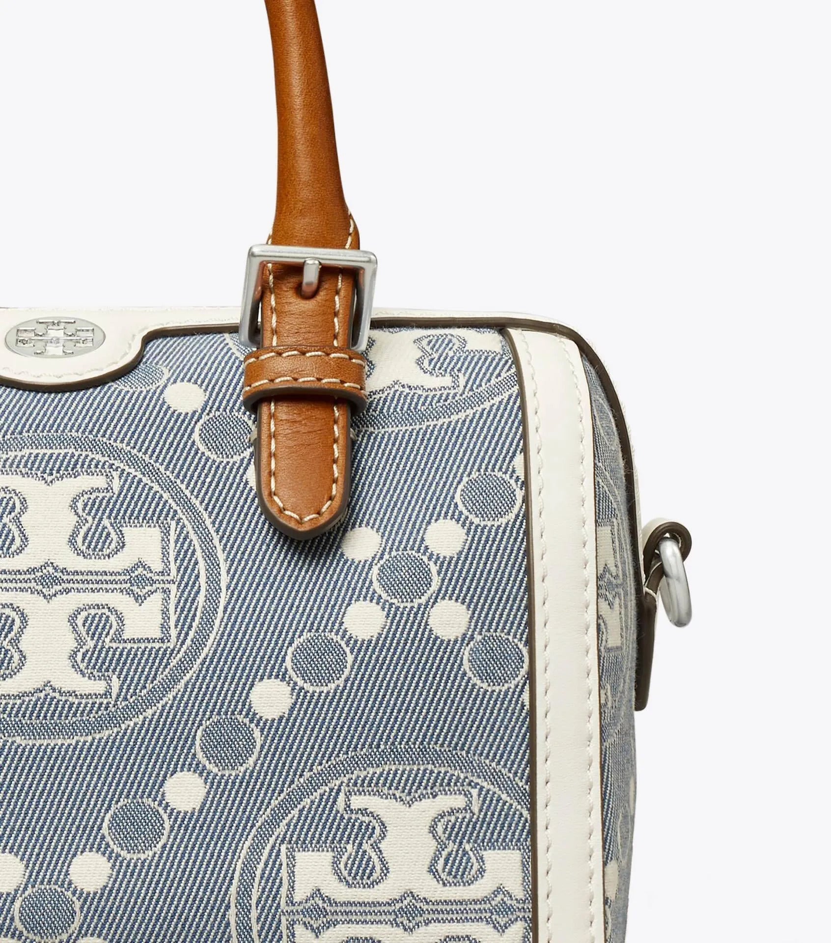 Tory Burch T Monogram Jacquard Barrel Petite Bag