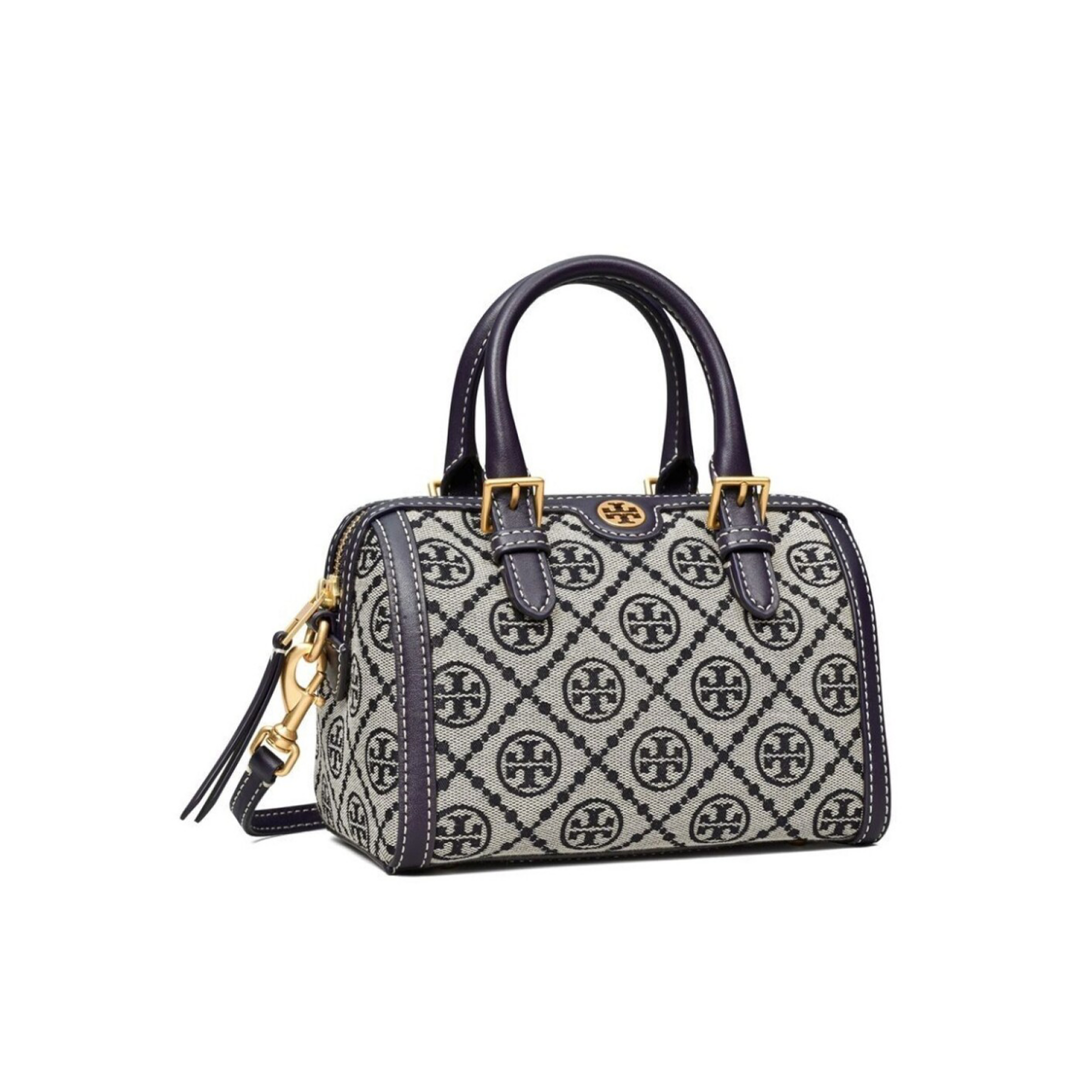Tory Burch T Monogram Jacquard Barrel Petite Bag