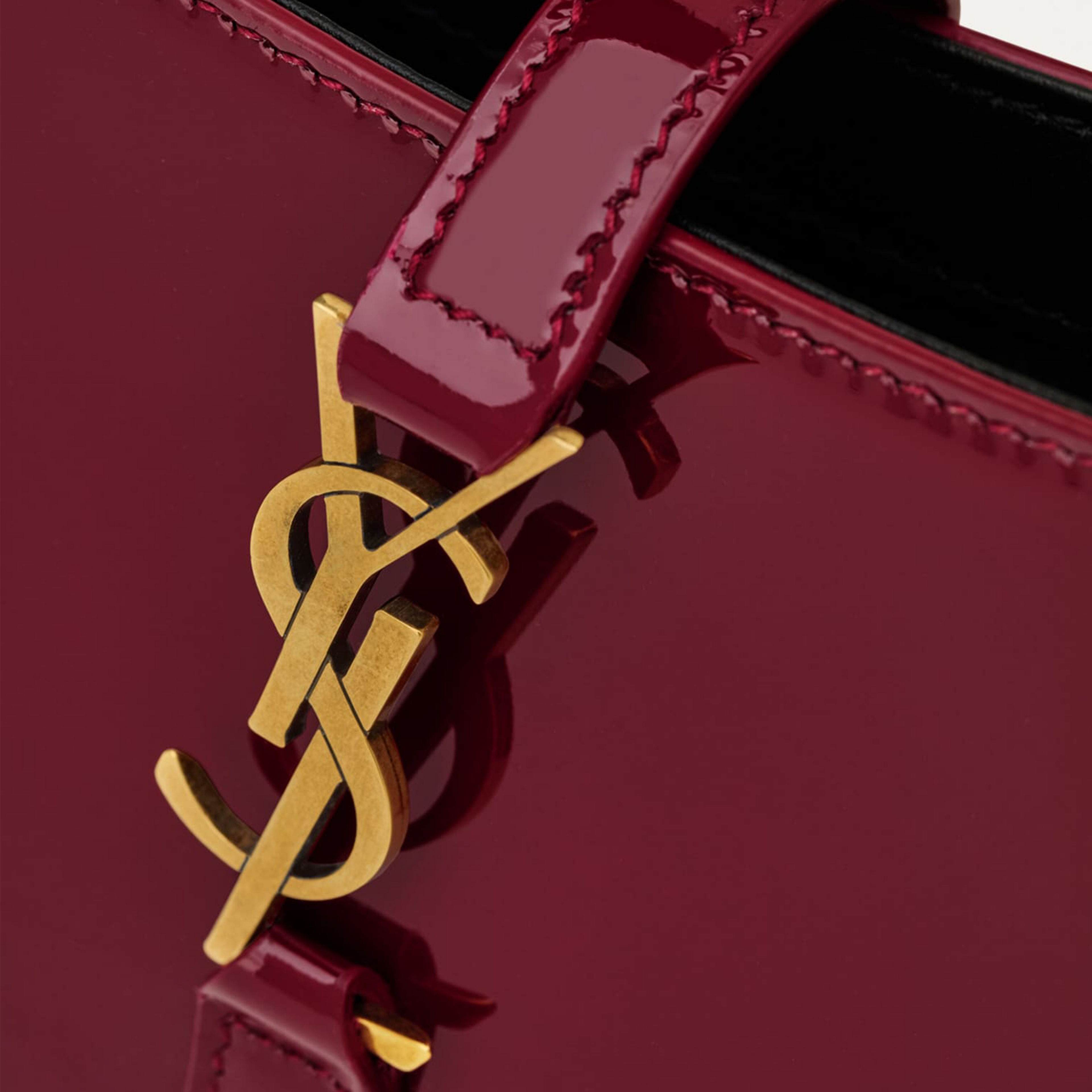 Saint Laurent Mini Patent Leather Le 5 à 7 Shoulder Bag