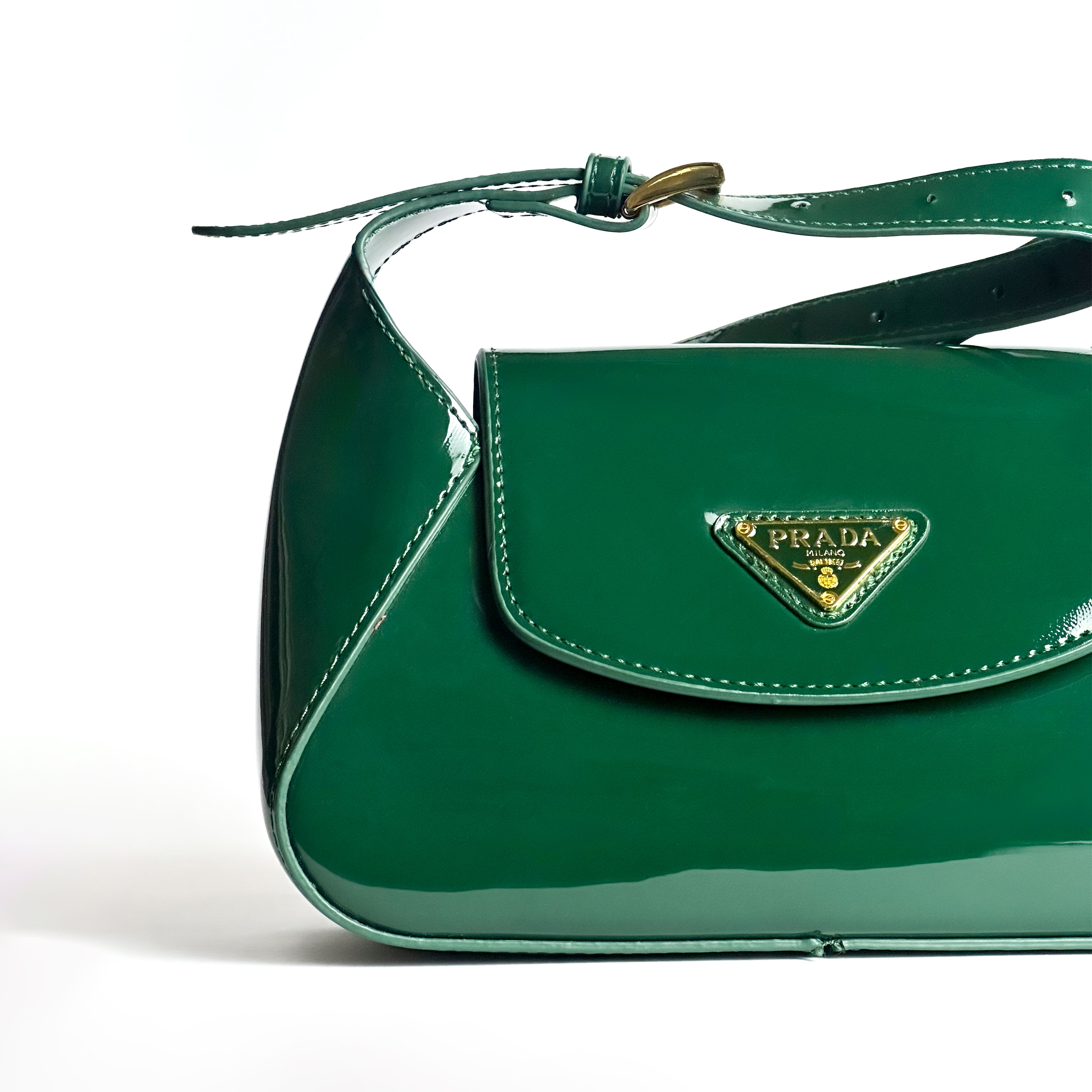 PRADA Flap Shoulder Bag in Leather