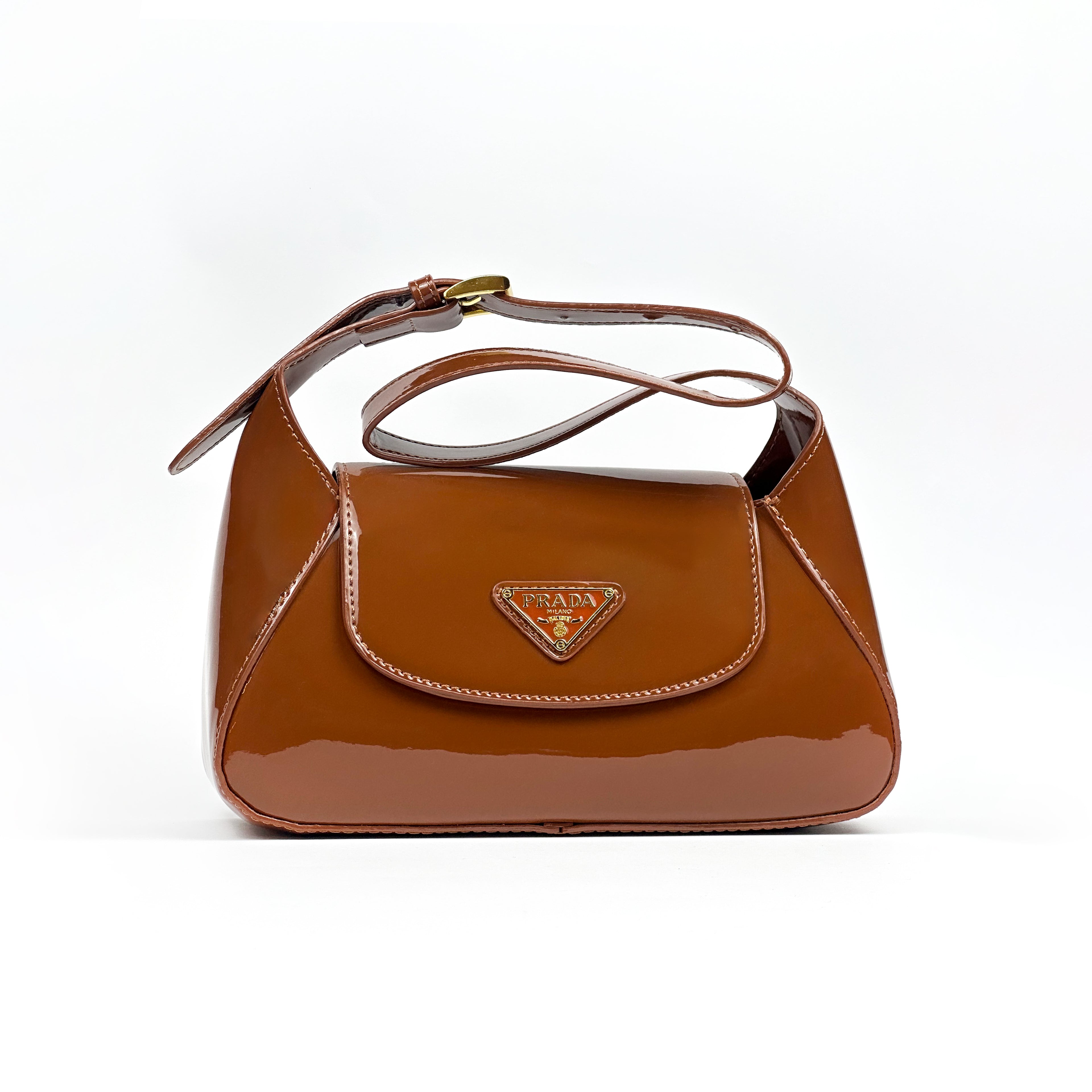 PRADA Flap Shoulder Bag in Leather