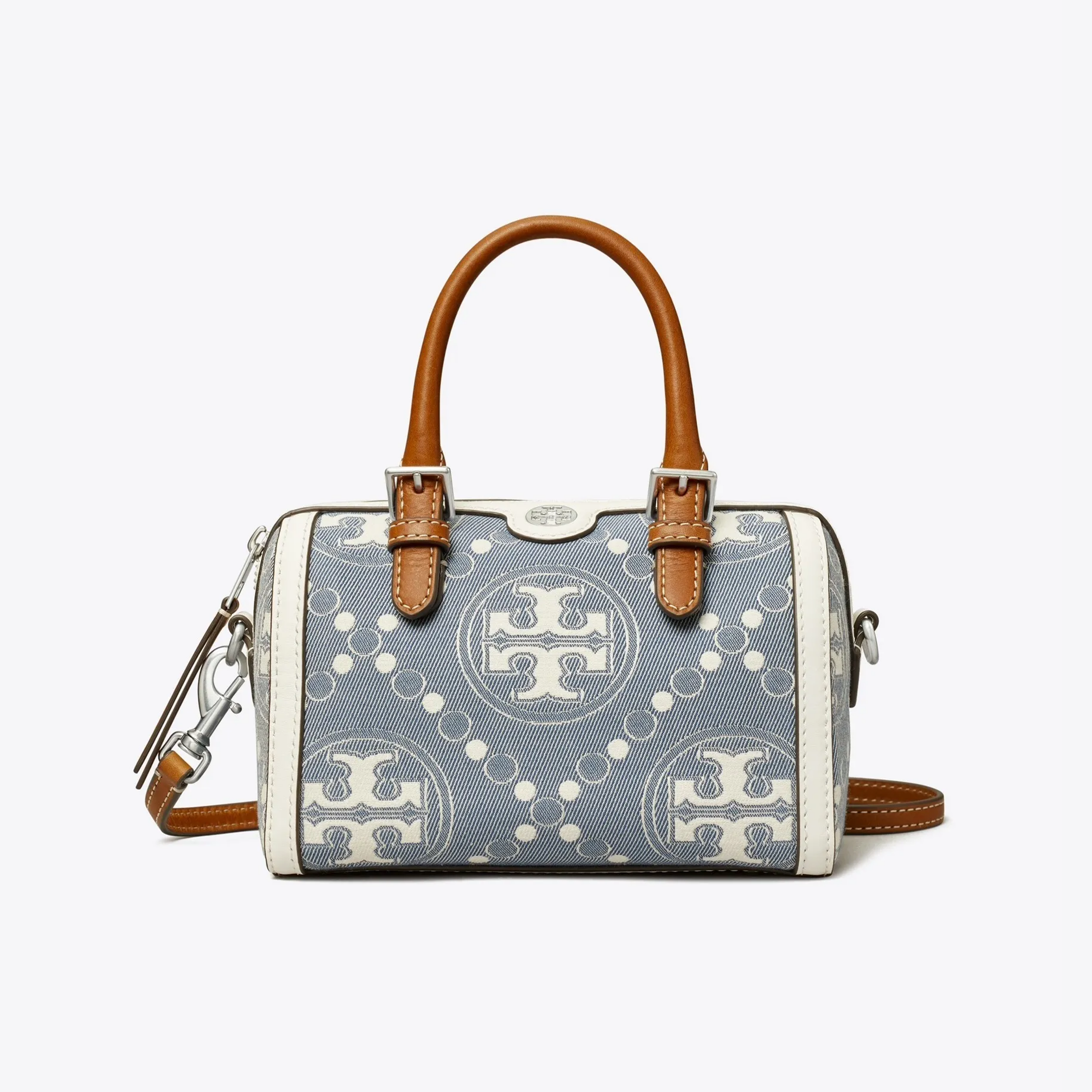 Tory Burch T Monogram Jacquard Barrel Petite Bag