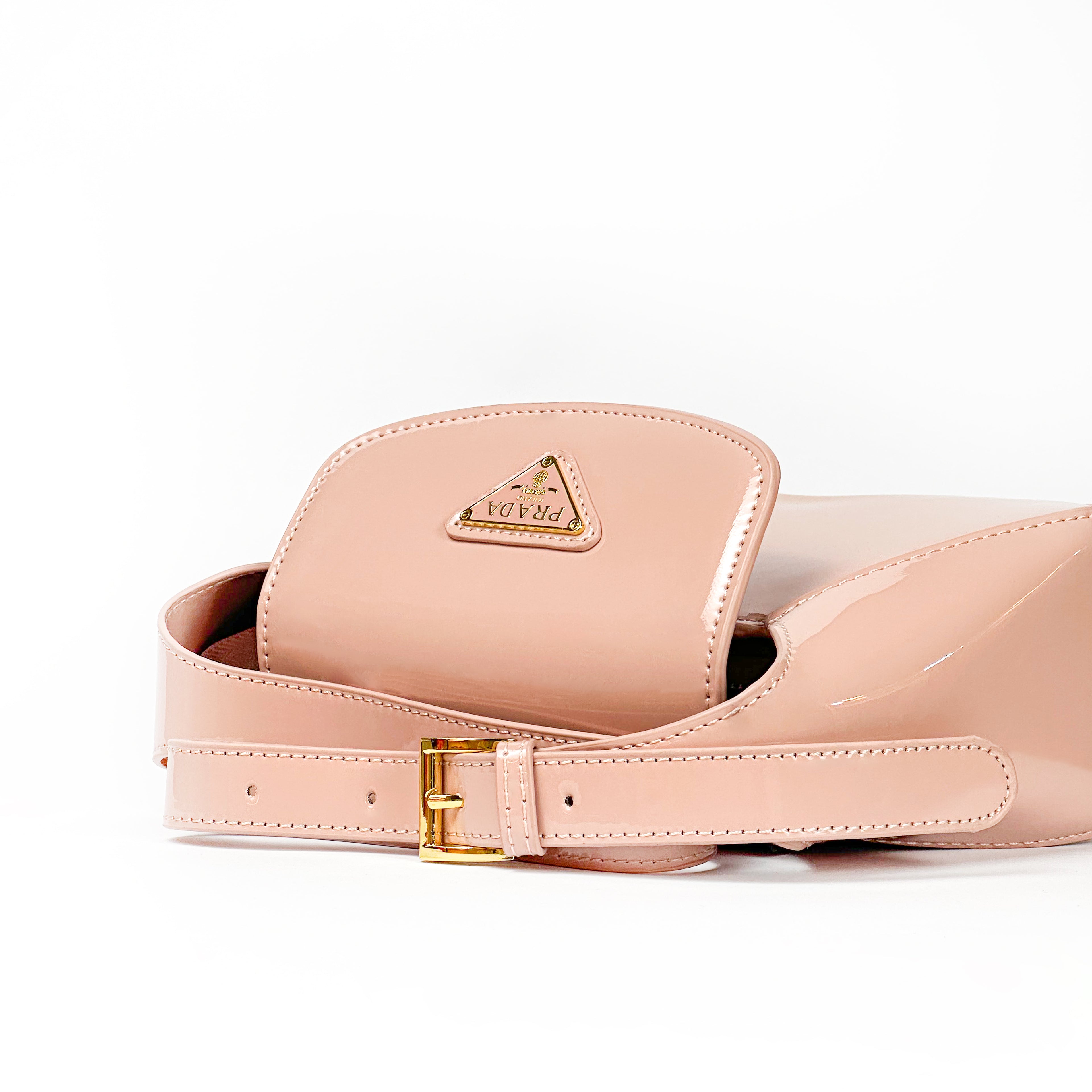 PRADA Flap Shoulder Bag in Leather