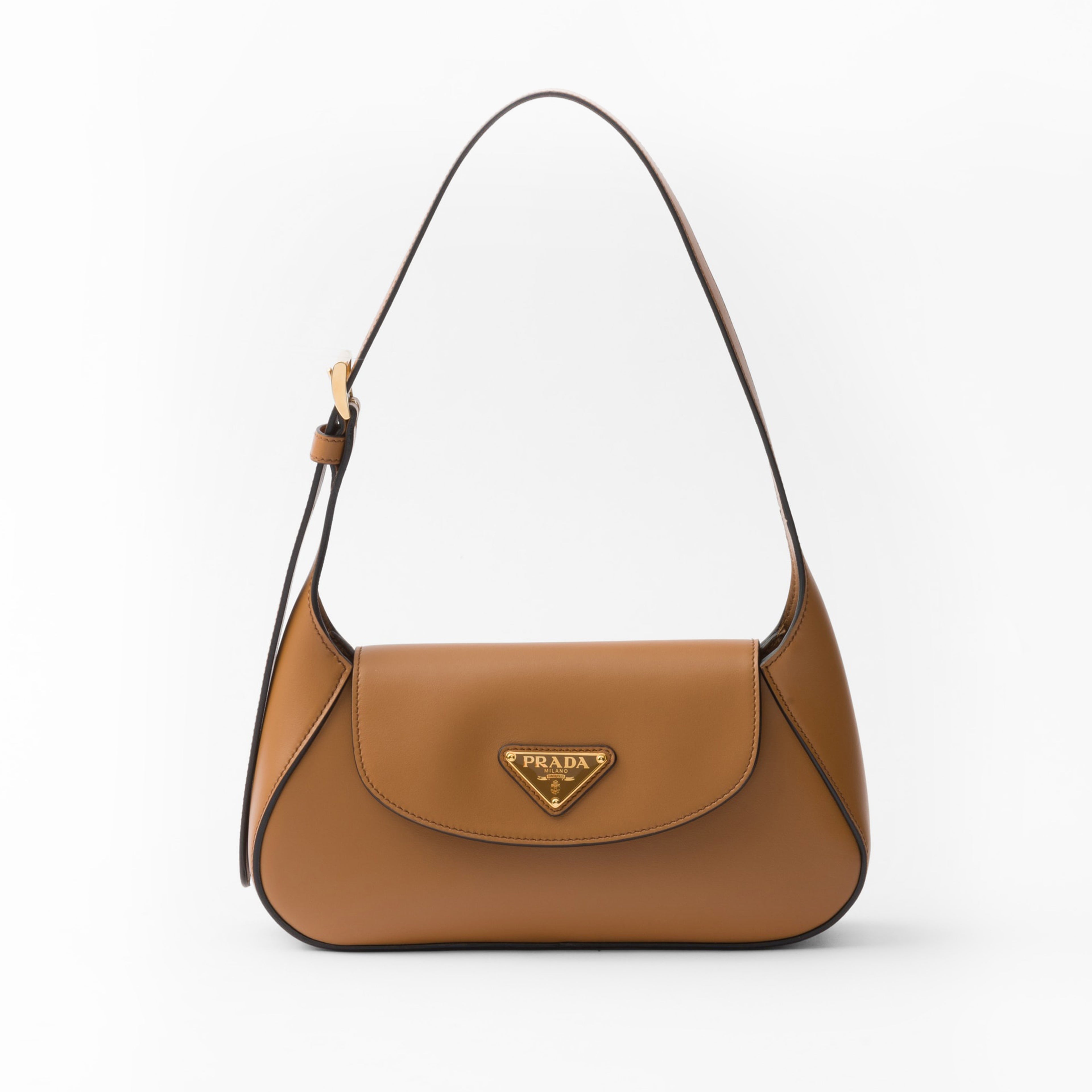PRADA Flap Shoulder Bag in Leather