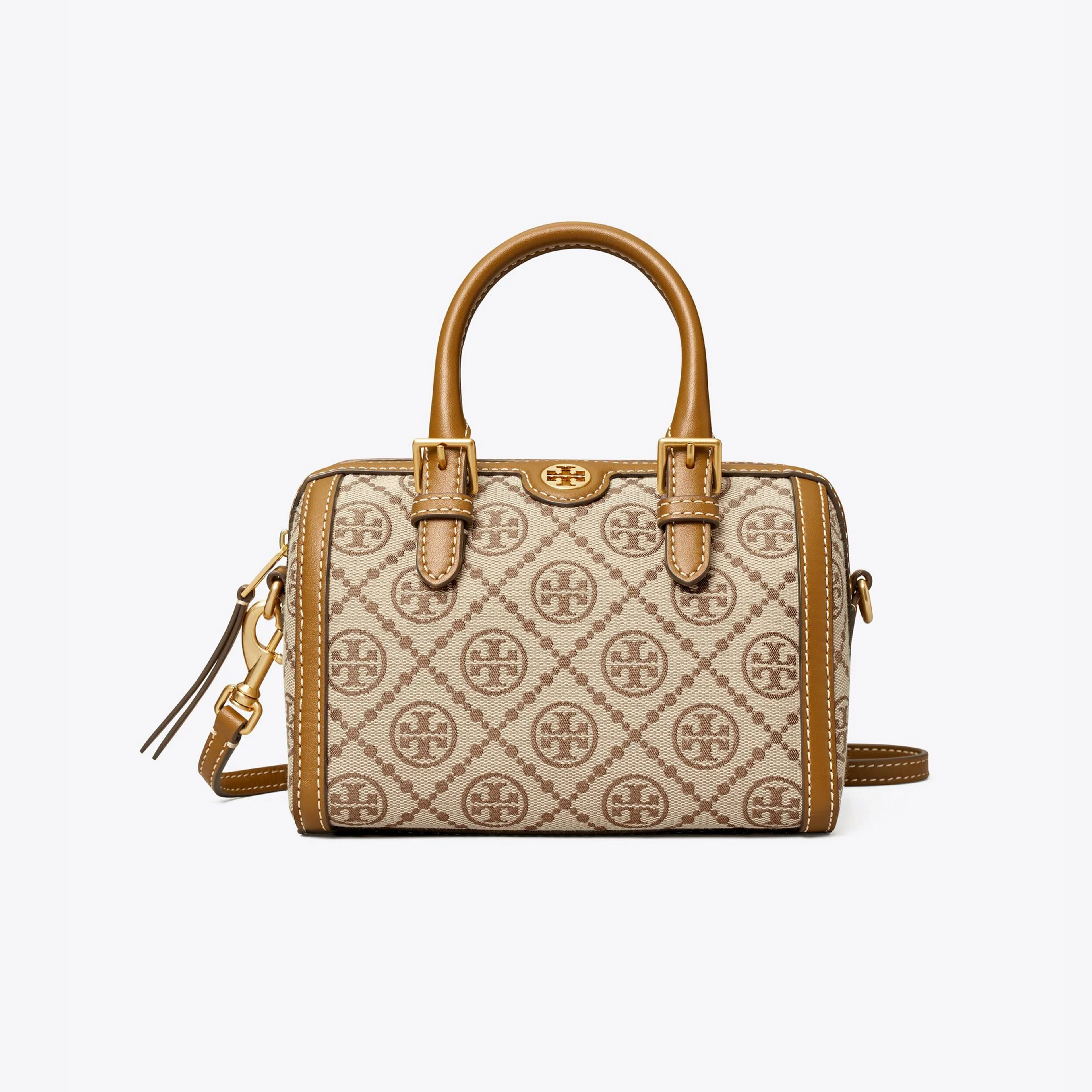 Tory Burch T Monogram Jacquard Barrel Petite Bag