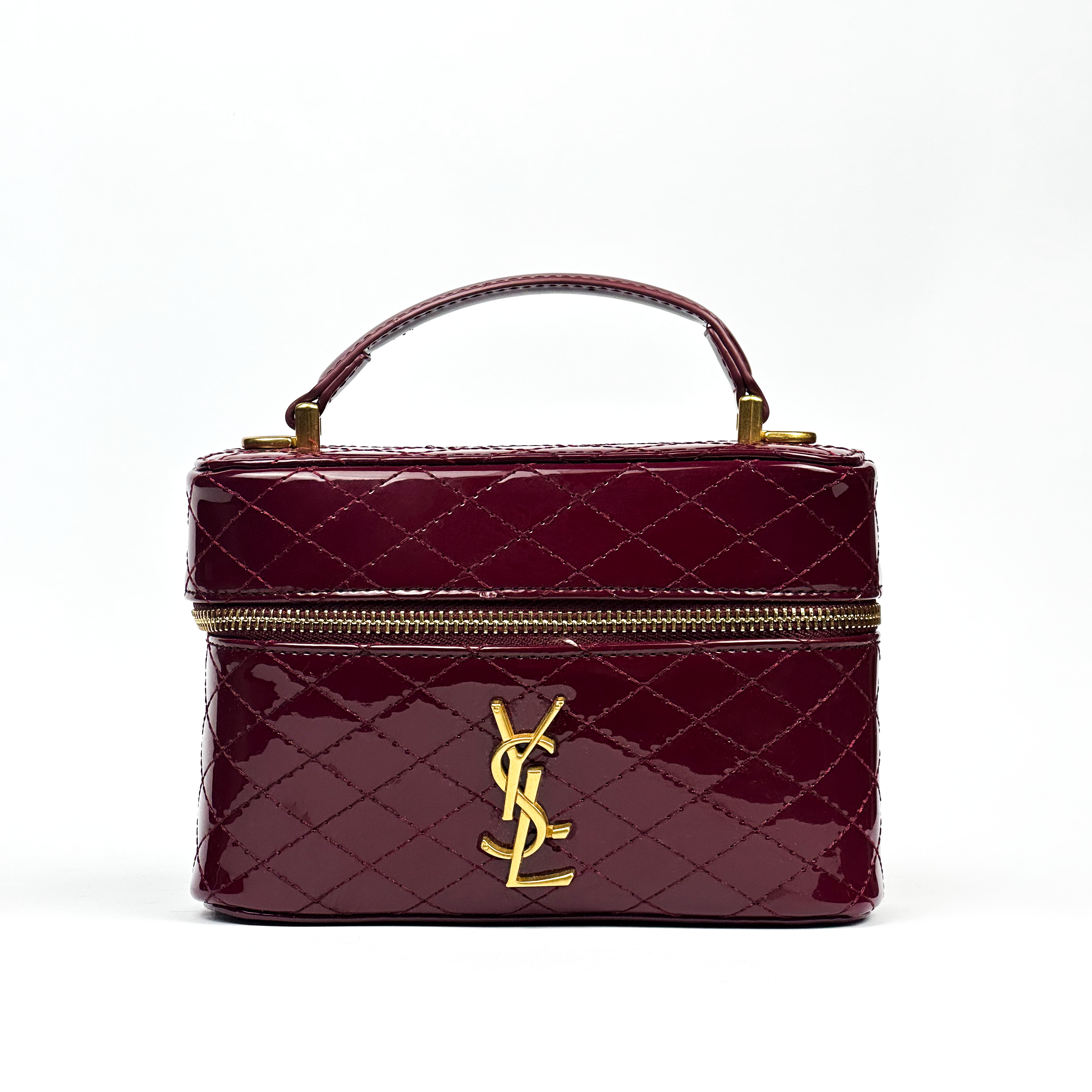 Saint laurent 'Gaby' Vanity Bag with Cassandre in Patent Leather Woman