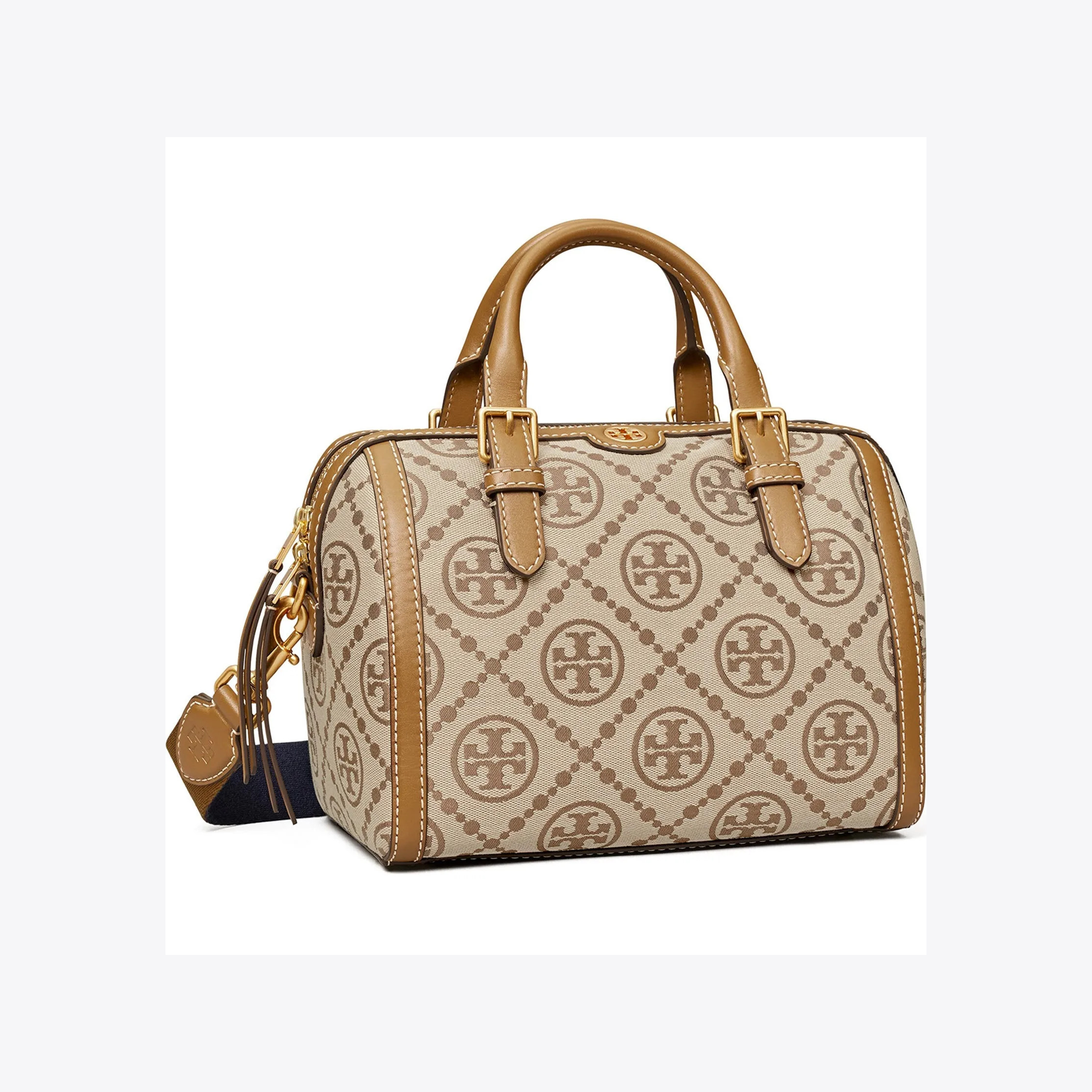 Tory Burch T Monogram Jacquard Barrel Petite Bag