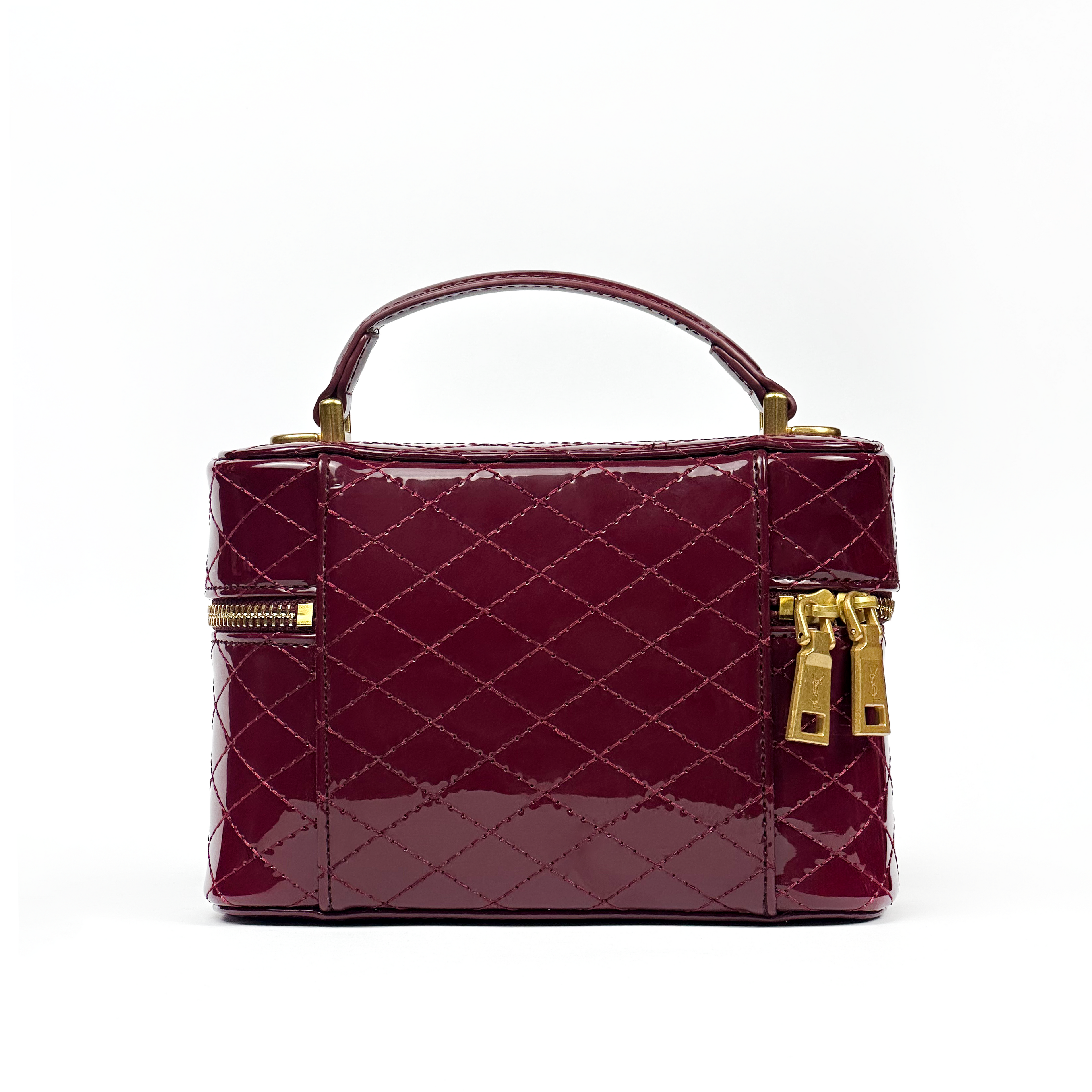 Saint laurent 'Gaby' Vanity Bag with Cassandre in Patent Leather Woman