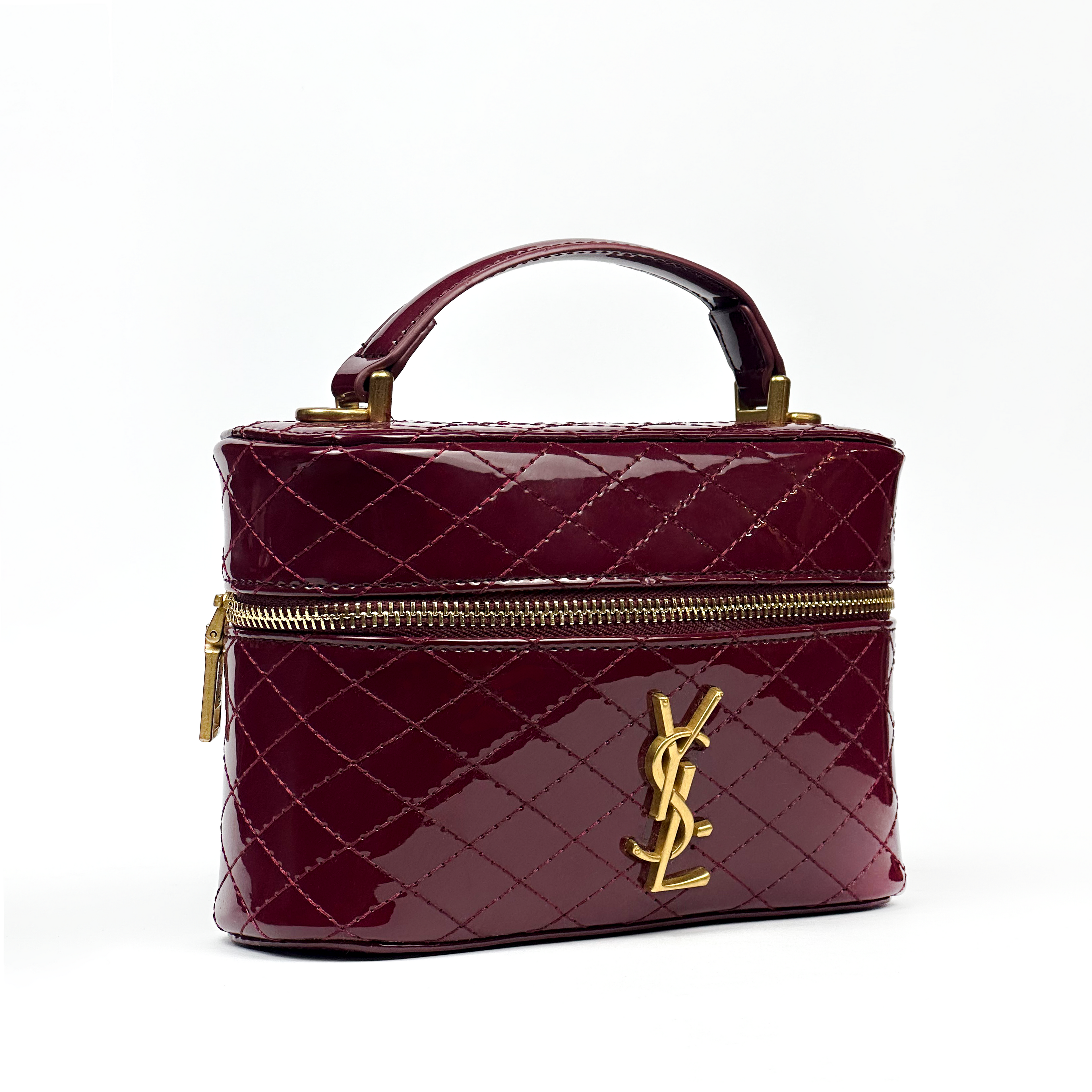 Saint laurent 'Gaby' Vanity Bag with Cassandre in Patent Leather Woman