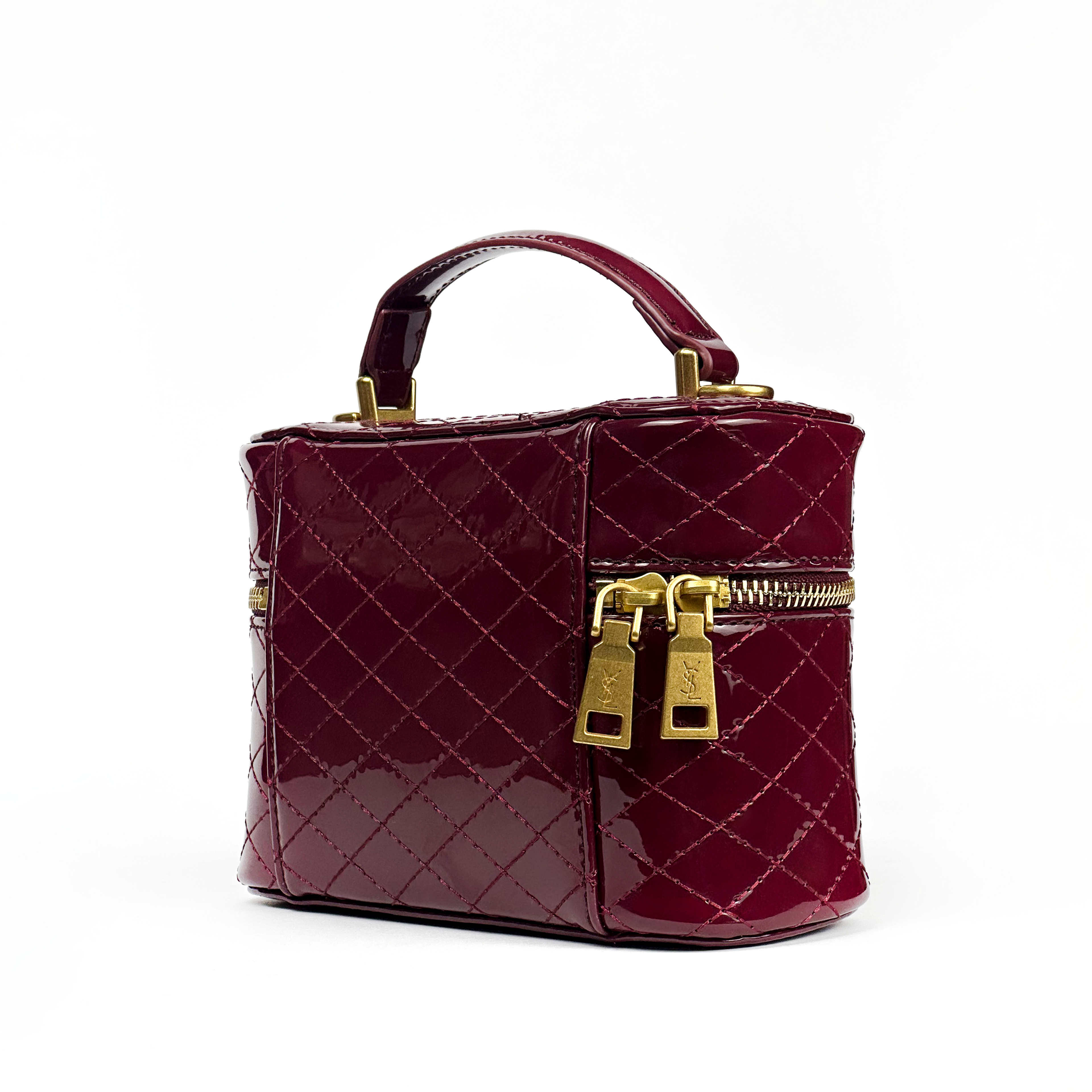 Saint laurent 'Gaby' Vanity Bag with Cassandre in Patent Leather Woman