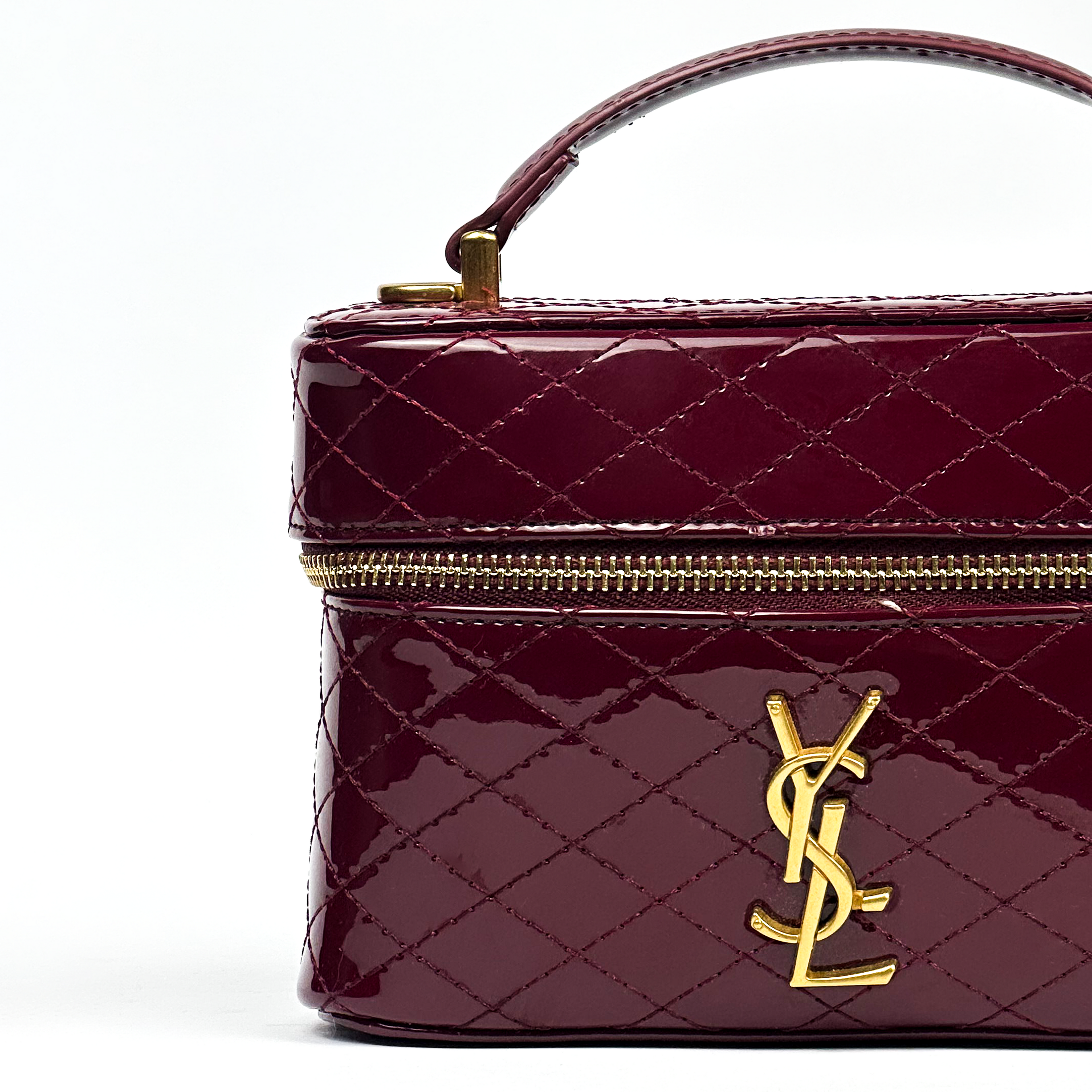 Saint laurent 'Gaby' Vanity Bag with Cassandre in Patent Leather Woman