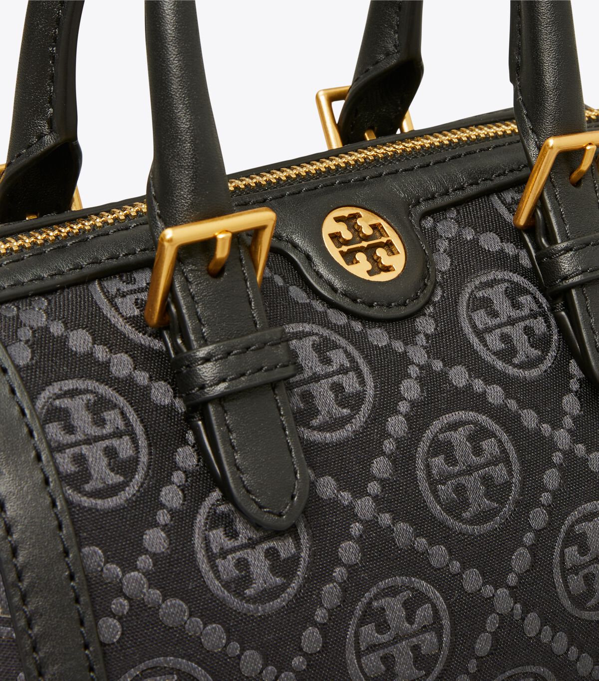 Tory Burch T Monogram Jacquard Barrel Petite Bag