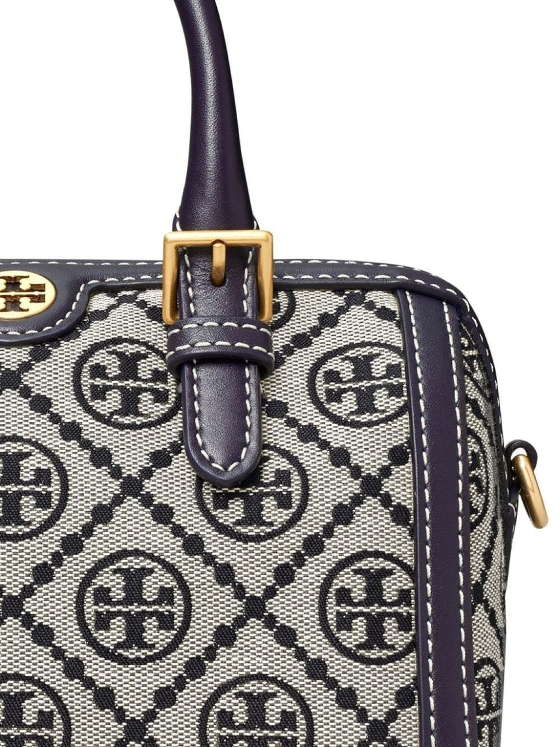 Tory Burch T Monogram Jacquard Barrel Petite Bag